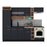 Bucatarie COSSY NEW 250 A2 Wenge / Decor 0164